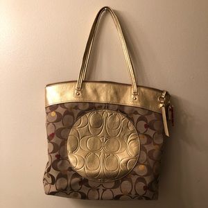 Authentic Poppy Signature Coach Tote